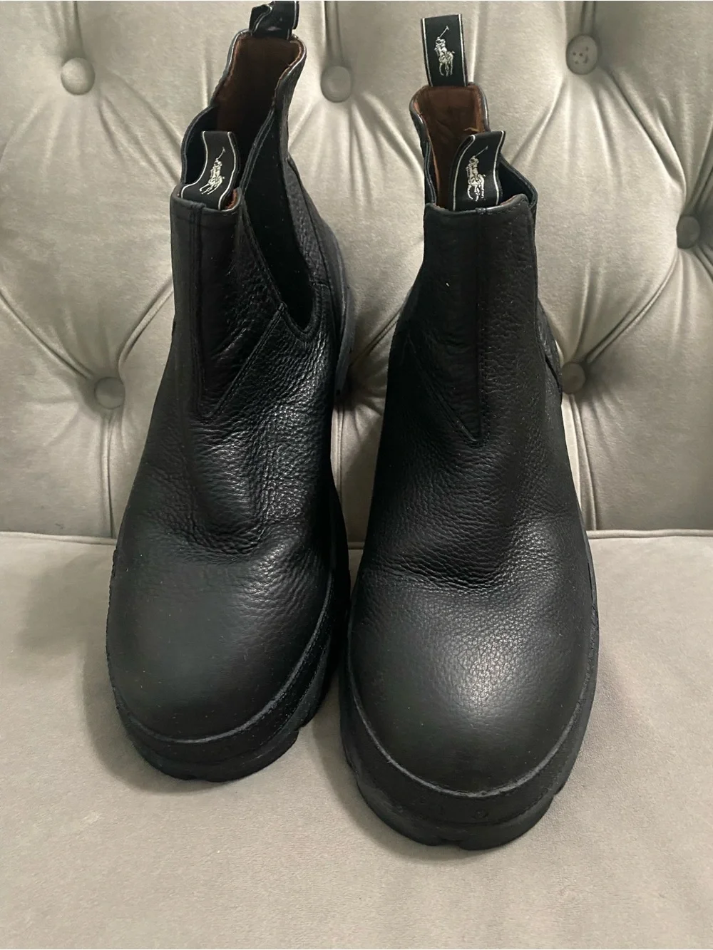 Polo Ralph Lauren Men's Oslo Leather Chelsea Boots 13D